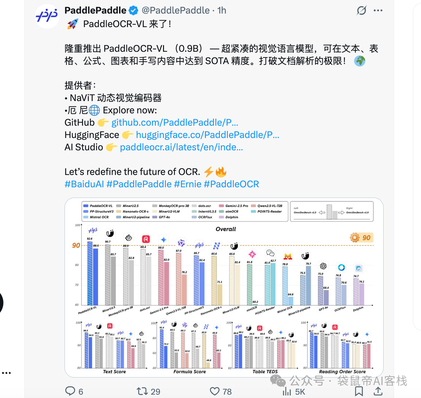 最强开源0.9B级OCR模型!本地Agent、知识库都有救了~-DoTmT分享网